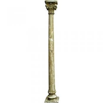 BISCOTTINI Smooth White Cast Iron Capital Column