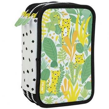 Estuche 3 pisos Hide & Seek, verde