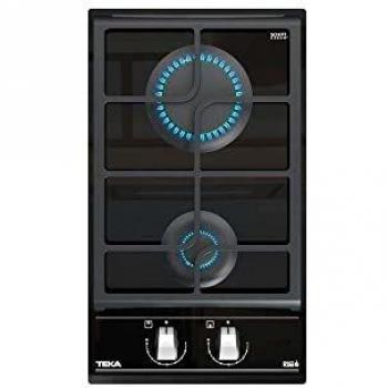 TEKA Encimera Gas Butano GZC 32300 XB 2 Fuegos Cristal Negro