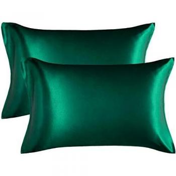 Luxury Blackish Green Envelope Closure Pillow Cases – 2 Pack, Standard Size