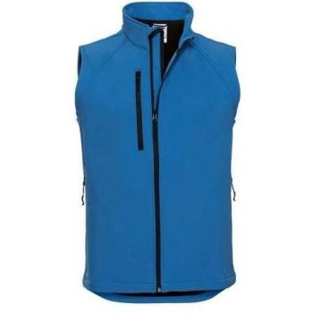 Men’s Azure Blue Softshell Vest – Russell Athletic XS