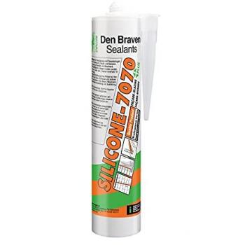 Silicone Bâtiment Alcoxy 7070 Plus – Couleur Havane RAL 8014, Cartouche 300 ml (Den Braven)
