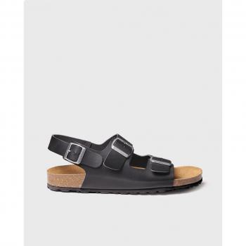 Sandalia Pionero Toni Pons Hombre Piel Oscura con Hebilla Ajustable