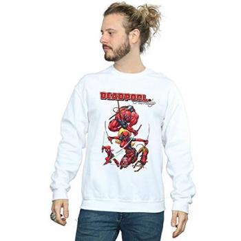 Deadpool Family Graphic Tee – White, XL