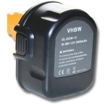 Vhbw Ersatz NiMH Akku 3000 mAh für Black & Decker SL1
