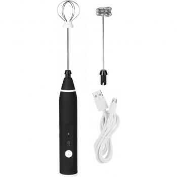 Milk Frother with 3 Adjustable Speeds and USB Charging