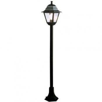 Farol de Exterior con Columna 1,2 Metros Negro