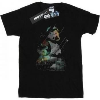 Rogue One Stormtrooper Herren Shirt mit digitalem Design – Größe L, Farbe Schwarz