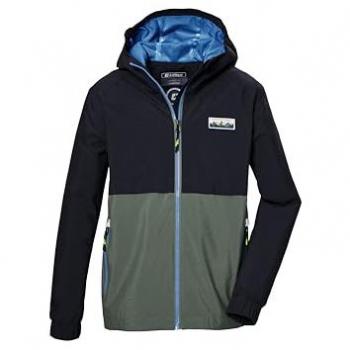 KILLETEC KOS 141 BYS JCKT Kinderjacke – Farbe Grün, wasserdicht, mit Farbblock‑Design