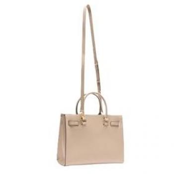 Borsa a spalla Liu Jo Halona con maxi logo in rilievo e tracolla neutra