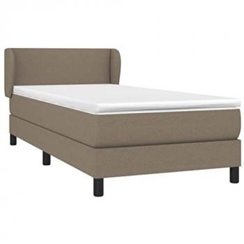 Boxspringbett Taupe 80x200 cm mit Matratze