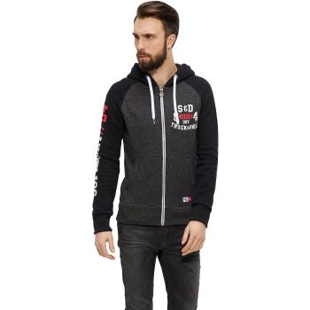 Herren Trackster Baseball Hoodie in Jet Black – Superdry XL