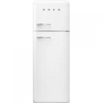 Smeg 60cm 50s Style White Right Hand Hinged Freezer over Fridge