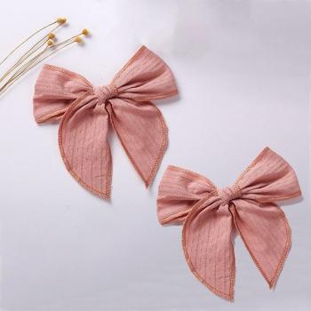 Set de pinces à cheveux en mousseline pour filles, 2 pièces