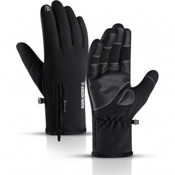 Wasserdichte Winterhandschuhe für Herren – windgeschützt, Reißverschluss, anti‑Unterhose