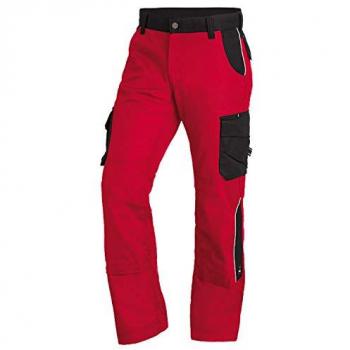 FHB BRUNO Arbeitshose rot-schwarz, Gr. 58