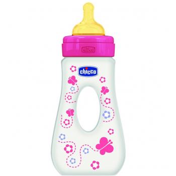 Chicco Benessere Passeggio Bambina Biberon 240 ml Rosa