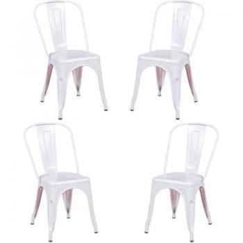 Ensemble de 4 Chaises Empilables