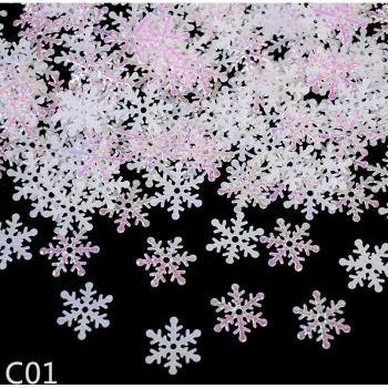 Weihnachtskonfetti Schneeflocken 270 Teile