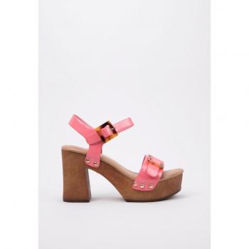 Sandalia de Plataforma Krack Core Lucite 40 Naranja/Rosa