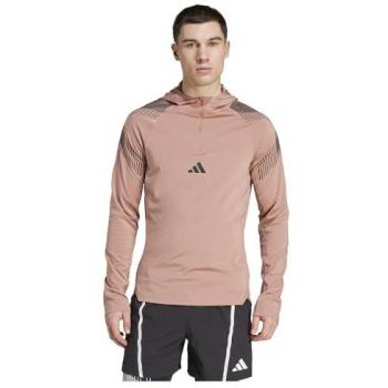 Adidas Pro‑Series Drill Top: Felpa Sportiva Rosso Pastello e Nero
