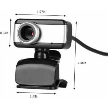 Cámara de Video HD Manual con Micrófono USB 2.0 y Rotación 60/360°
