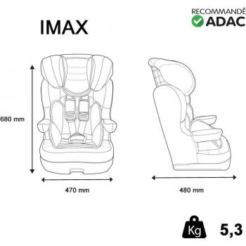 Highback booster car seat group 1/2/3 with safety features