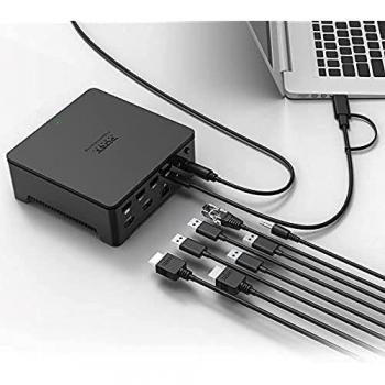 Port Designs 901908-W USB Type-A + Type-C Docking Station