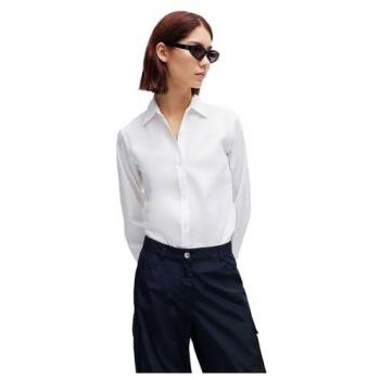 Camicia Donna Hugo Essential 50496339 Bianco Regular Fit