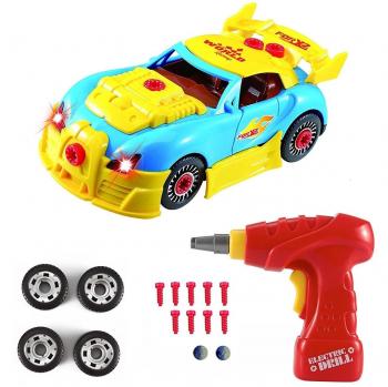 Electric Drill Powered Car Assembly Game
