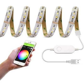 Music Sync GIDERWEL Smart RGBWW LED Strip Kit