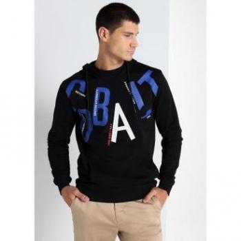 Sudadera con capucha negra Lois Jeans
