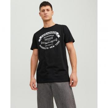 Jack & Jones JJEJEANS O-Neck T-Shirt in Black