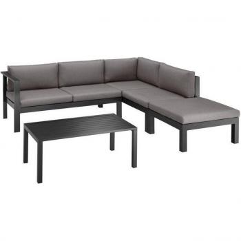 Dubai Gartenlounge-Set von KONIFERA, 14 Teile, Ecklounge