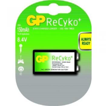 ReCyclo Plus E‑Block Akku (9 V, HR 22, NiMH, 8,4 V) – 1000 mAh