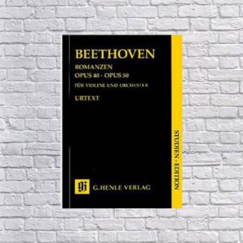 Unknown Beethoven URTEXT Romances for Violin and Orchestra Op...