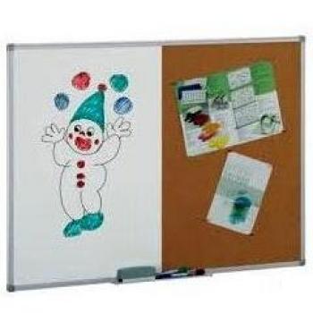 Pizarra blanca y corcho Faibo 90 x 120 cm