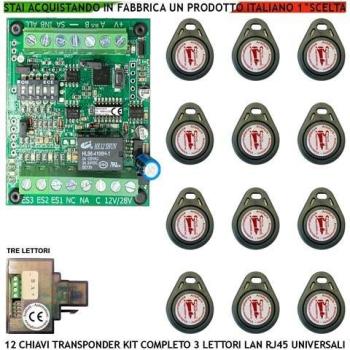 Kit Chiave Prossimità 12/24V 2A Relè Scambio
