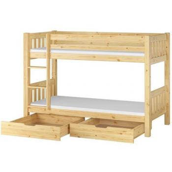 ERST-HOLZ Etagenbett mit Matratzen und Stauraum