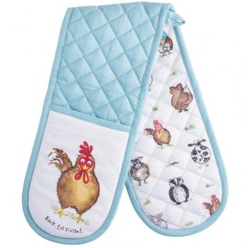 Multi‑Pack Kensington Back‑to‑Front Cotton Oven Gloves – 16 × 16 × 8.8 cm