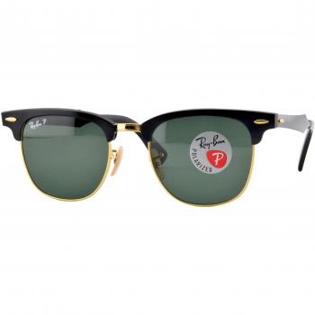 Black Clubmaster Unisex Adult Sunglasses – Ray‑Ban Aluminium 49 mm