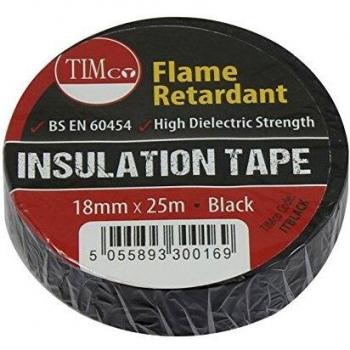 Black PVC Insulation Tape 18mm x 58m