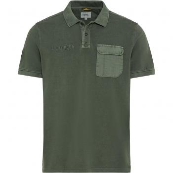 Camel active Herren Poloshirt mit Brusttasche in leaf green