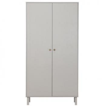 WOOOD Kleiderschrank Madu grau
