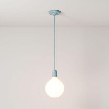 Lampada Sospensione in Porcellana Azzurra