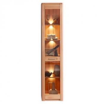 NATURE ONE schmale Vitrine mit LED-Beleuchtung