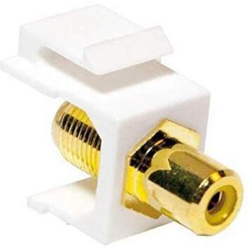 LogiLink NK0026 Adattatore Keystone RCA/F F/F Giallo