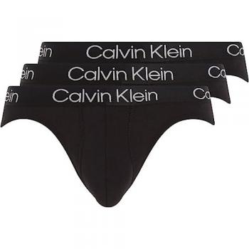 Biancheria Intima CK Slip Hip Nera XS 3 Set
