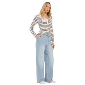 Long Tall Sally Tall Pull‑On Wide‑Leg Jeans – Light Blue 20L for Women