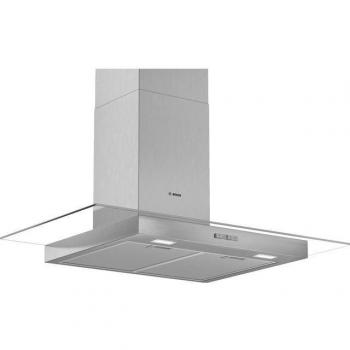 Bosch Serie 2 DWG94BC50B 90cm Brushed Steel Glass Design Chimney Extractor Hood